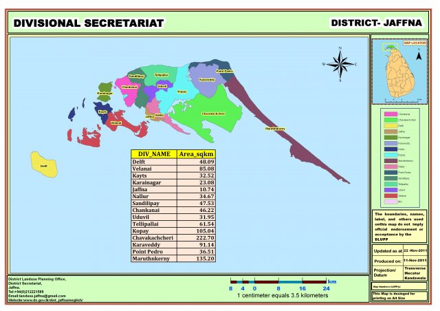 Divisional secretariats  administrative boundries
